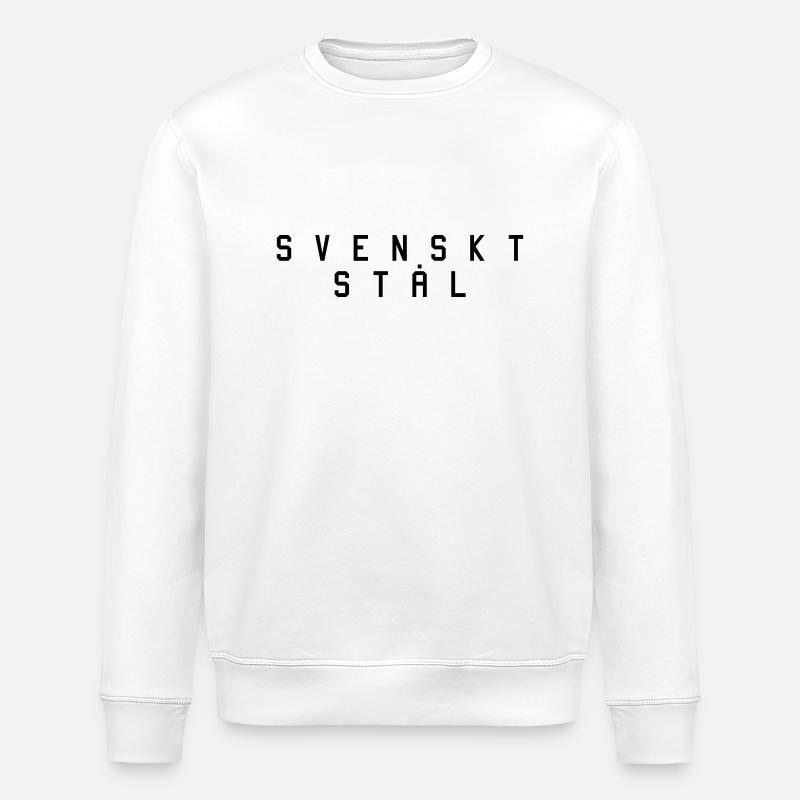 Swedish steel 1 - Stanley/Stella ROLLER Unisex Organic Sweatshirt - white