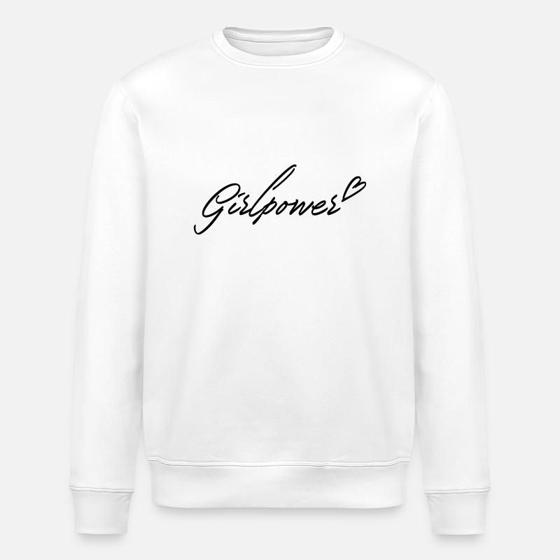 Girlpower - Stanley/Stella Unisex Bio-Sweatshirt ROLLER - Weiß