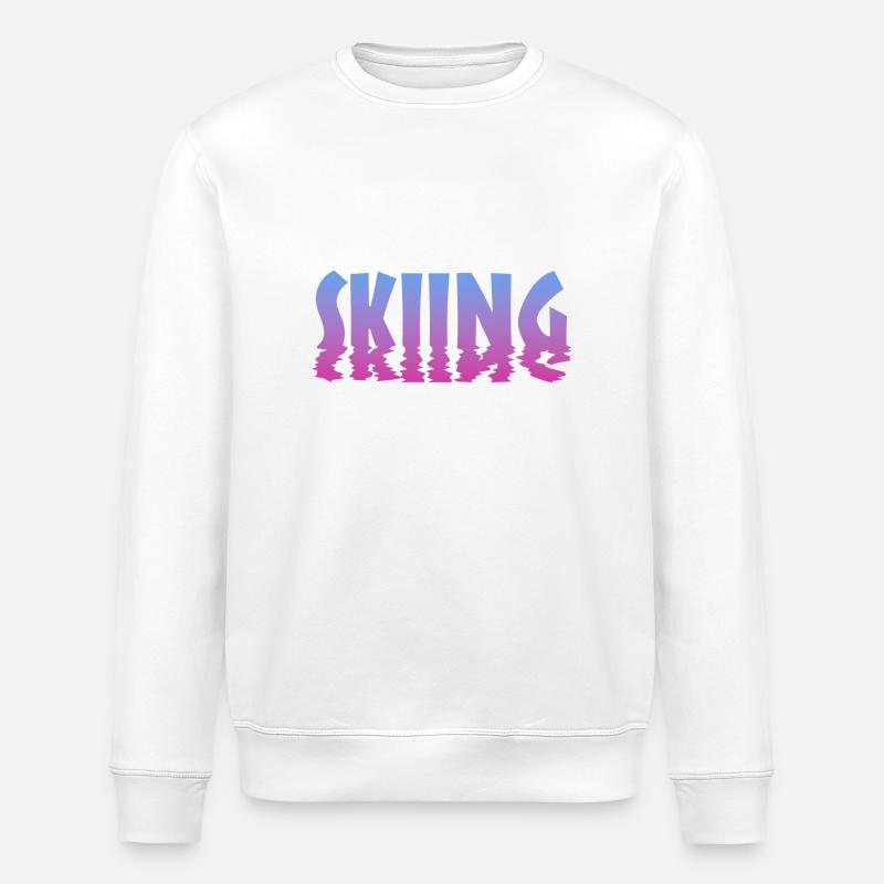 Skiing - Stanley/Stella Unisex Bio-Sweatshirt ROLLER - Weiß
