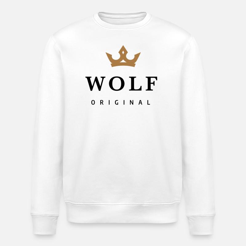 Wolf - Stanley/Stella Unisex Bio-Sweatshirt ROLLER - Weiß