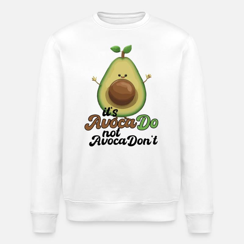 Avocat Drôle d’optimisme positif Cadeau - Sweat bio ROLLER Stanley/Stella Unisexe - blanc