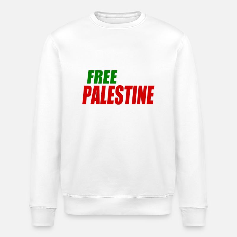 Free palestine - Sweat bio ROLLER Stanley/Stella Unisexe - blanc