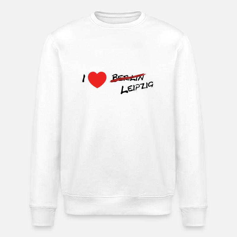 Leipzig / Dresden / Saxony / Berlin / Gift - Stanley/Stella ROLLER Unisex Organic Sweatshirt - white