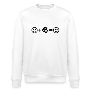 Artist Smiley - Stanley/Stella ROLLER Unisex Organic Sweatshirt - white - Front - Nik (191cm)