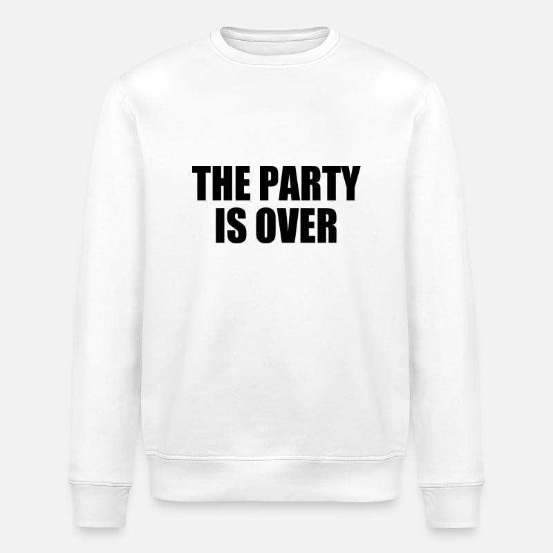 The party is over - Sweat bio ROLLER Stanley/Stella Unisexe - blanc