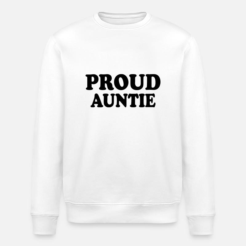 Proud auntie - Stanley/Stella Unisex Bio-Sweatshirt ROLLER - Weiß