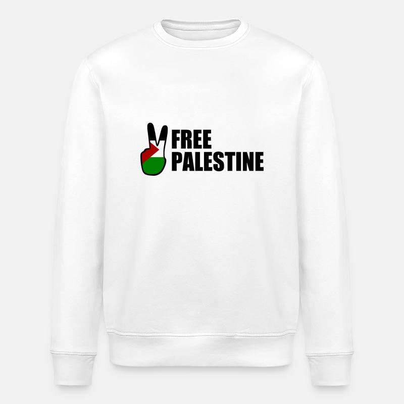 Free palestine - Sweat bio ROLLER Stanley/Stella Unisexe - blanc