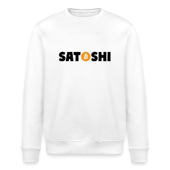 Satoshi Nakamoto Blockchain Bitcoin - Stanley/Stella ROLLER Unisex Organic Sweatshirt - white - Front - Nik (191cm)