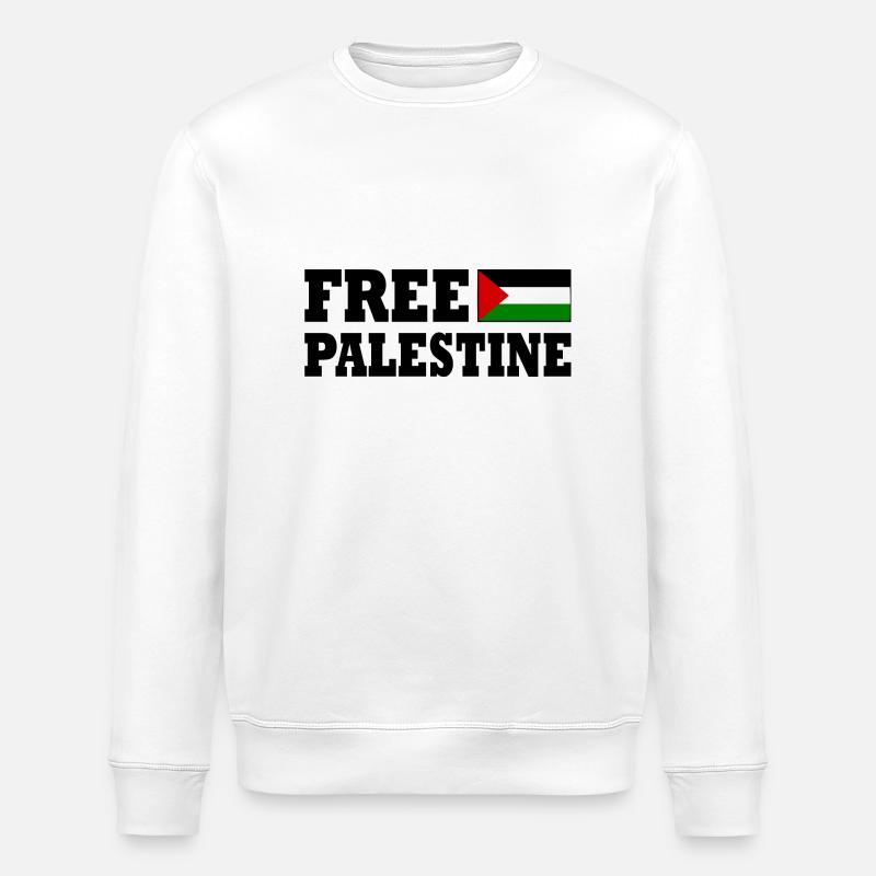 Free palestine - Stanley/Stella Unisex Bio-Sweatshirt ROLLER - Weiß