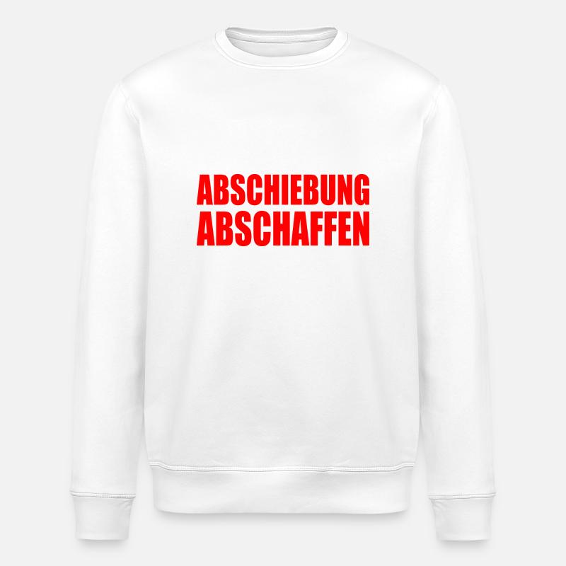 Abschiebung abschaffen - Stanley/Stella Unisex Bio-Sweatshirt ROLLER - Weiß