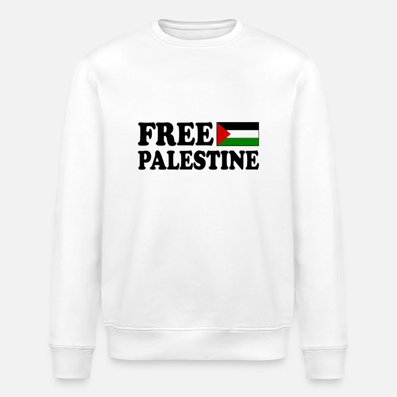 Free palestine - Sweat bio ROLLER Stanley/Stella Unisexe - blanc