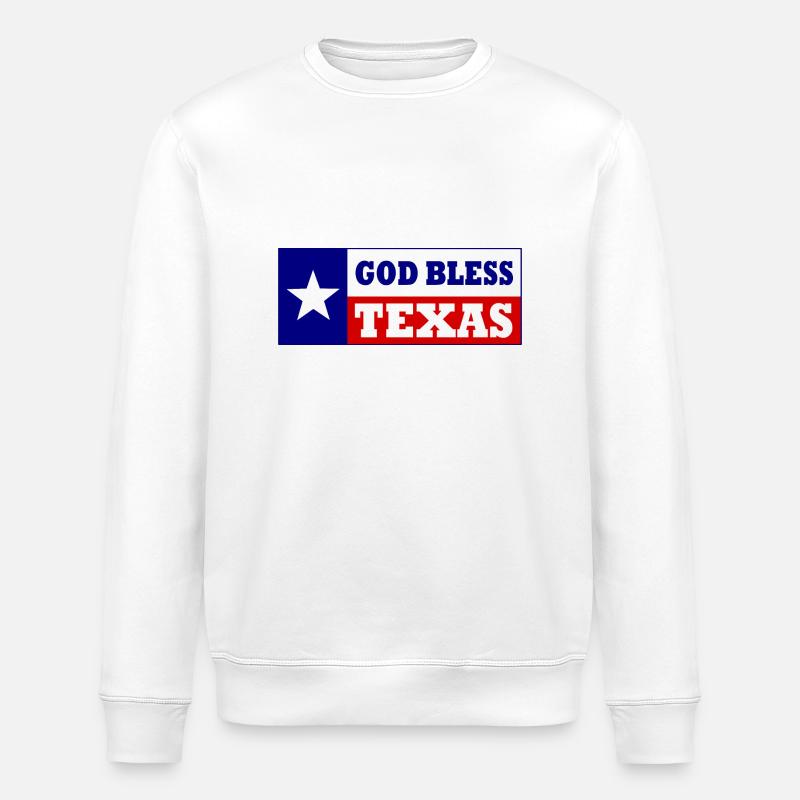 God bless texas - Sweat bio ROLLER Stanley/Stella Unisexe - blanc