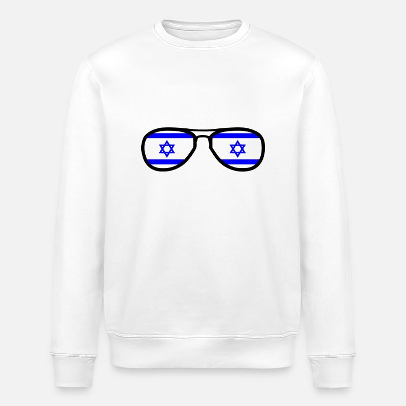 Israel - Stanley/Stella ROLLER Unisex Organic Sweatshirt - white