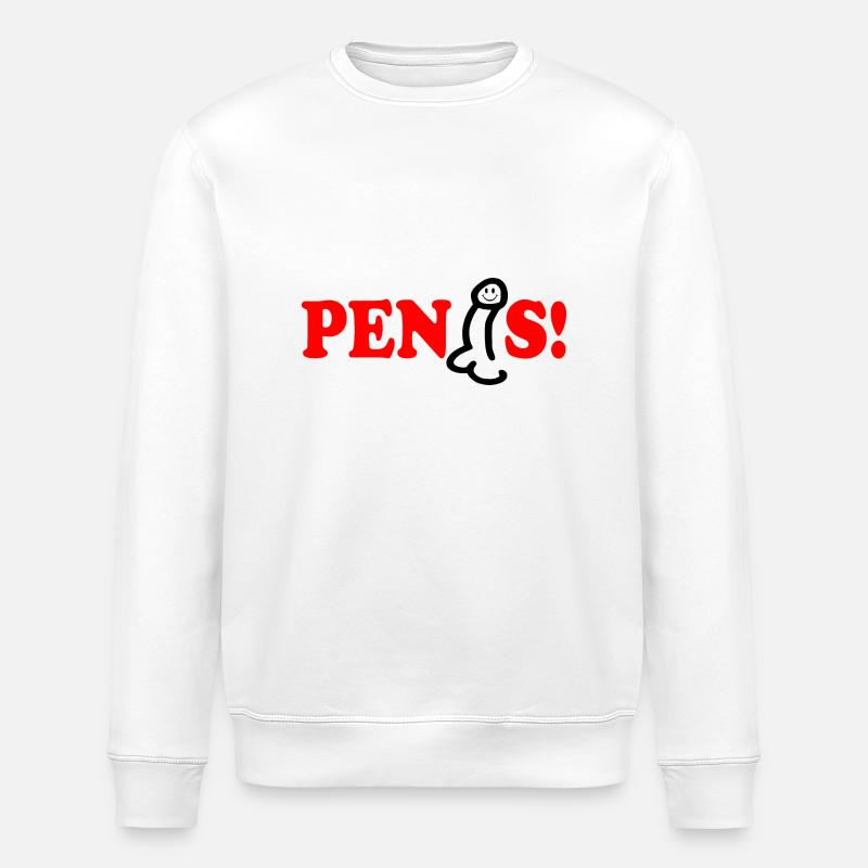 Penis - Stanley/Stella ROLLER Unisex Organic Sweatshirt - white