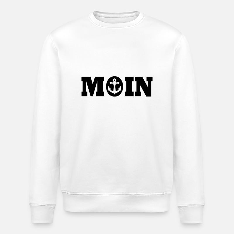 Good morning - Stanley/Stella ROLLER Unisex Organic Sweatshirt - white