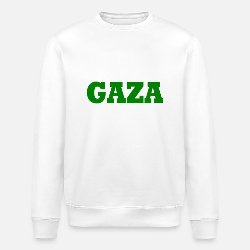 Gaza - Stanley/Stella Unisex Bio-Sweatshirt ROLLER - Weiß
