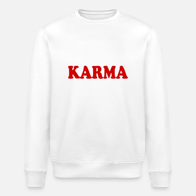Karma - Stanley/Stella ROLLER Unisex Organic Sweatshirt - white