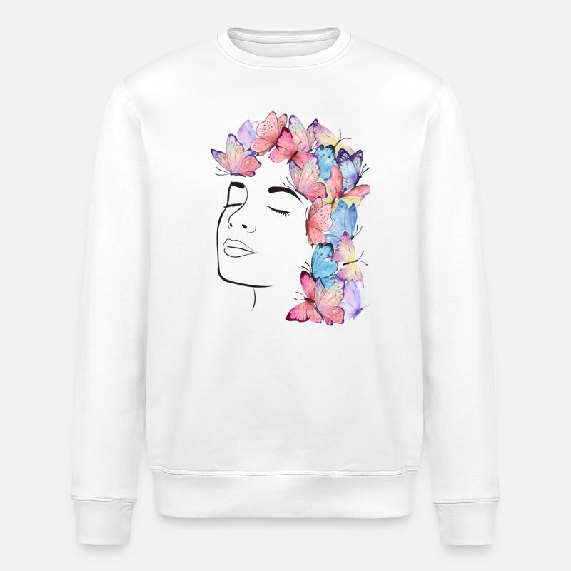 I am - Stanley/Stella ROLLER Unisex Organic Sweatshirt - white