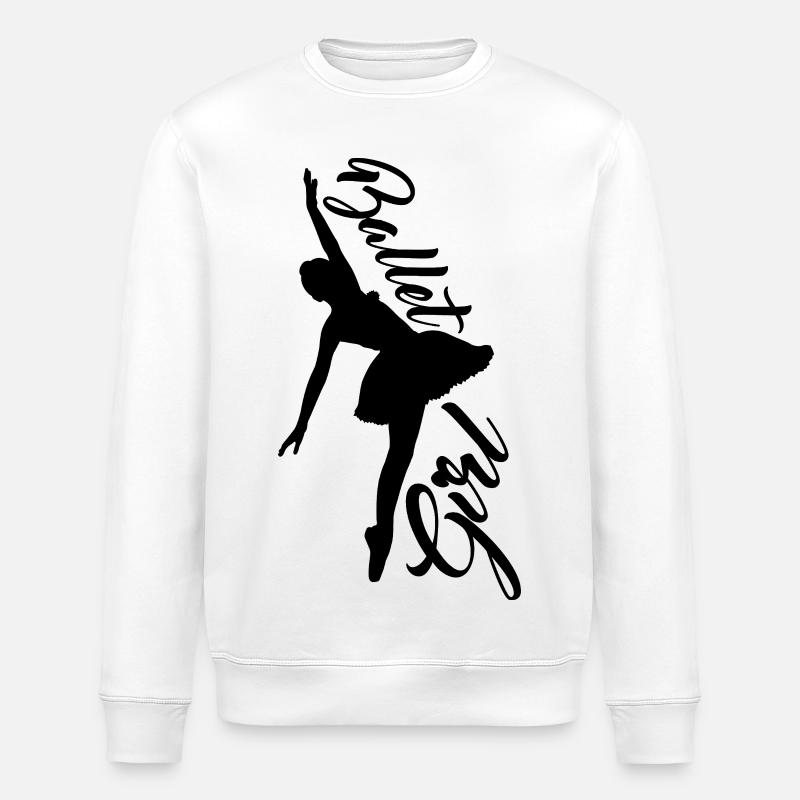 Ballett Tänzerin - Stanley/Stella Unisex Bio-Sweatshirt ROLLER - Weiß