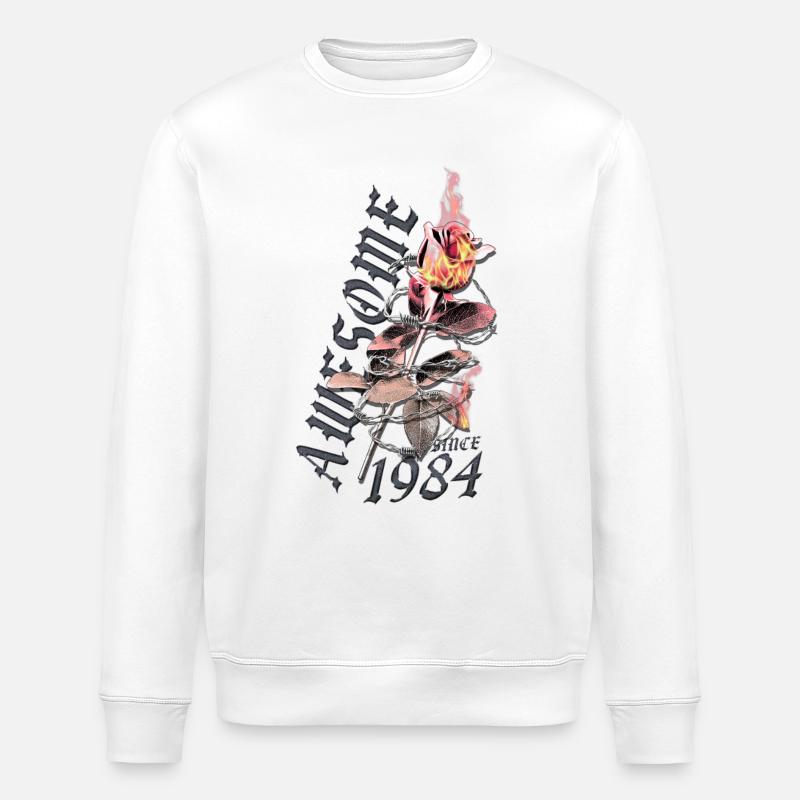 Great since 1984 - Stanley/Stella ROLLER Unisex Organic Sweatshirt - white