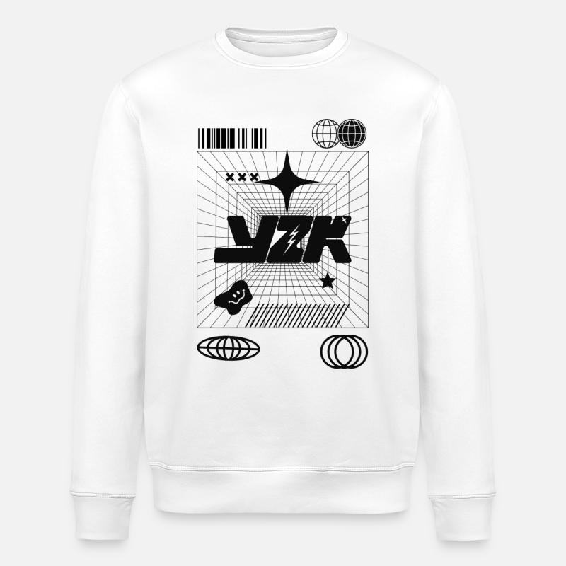 Y2K - Stanley/Stella ROLLER Unisex Organic Sweatshirt - white