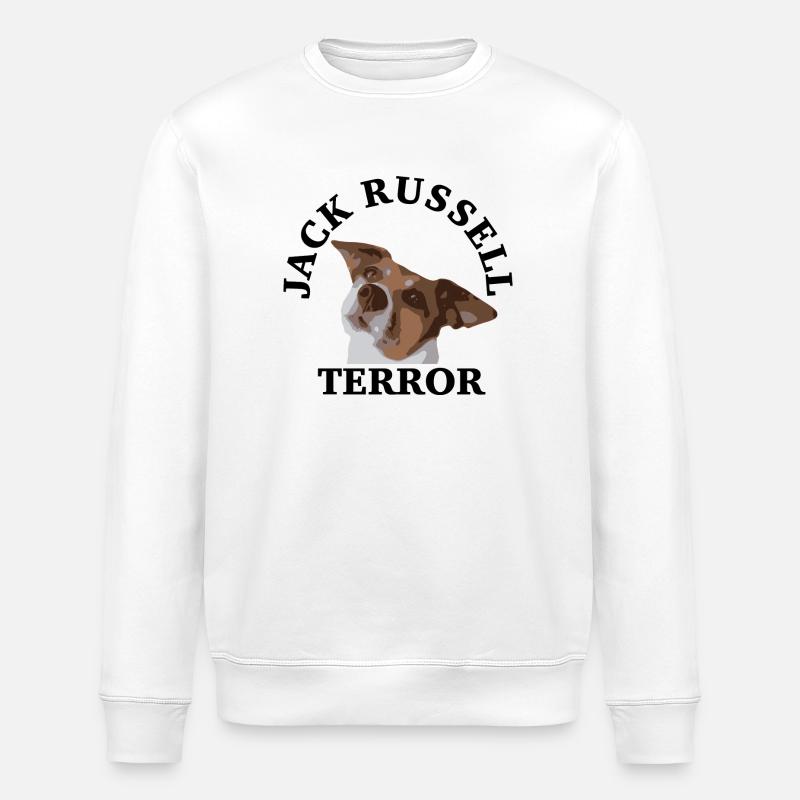 Jack Russell terror2 - Sweat bio ROLLER Stanley/Stella Unisexe - blanc