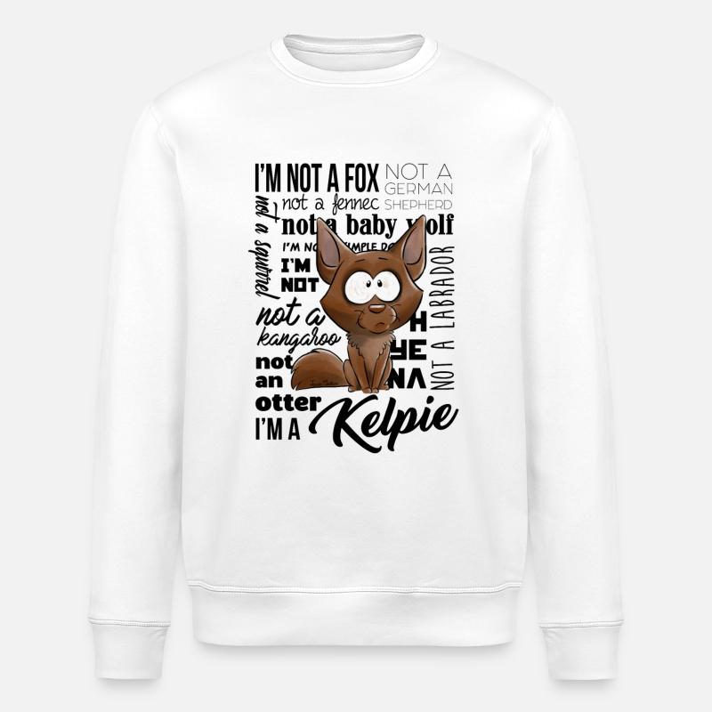 I'm a Kelpie - Sweat bio ROLLER Stanley/Stella Unisexe - blanc