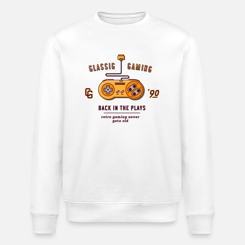 classic gaming - Sweat bio ROLLER Stanley/Stella Unisexe - blanc