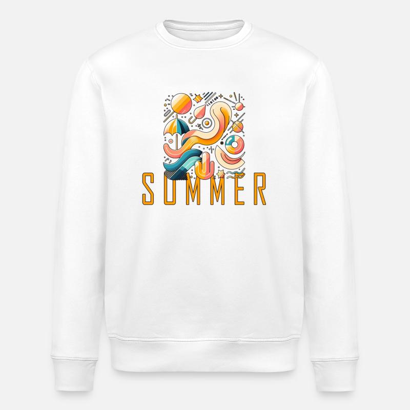 Été - Sweat bio ROLLER Stanley/Stella Unisexe - blanc