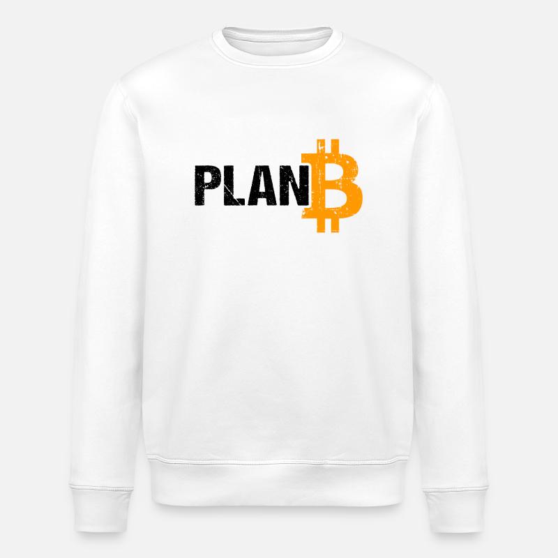 Plan B Bitcoin Crypto-monnaie - Sweat bio ROLLER Stanley/Stella Unisexe - blanc