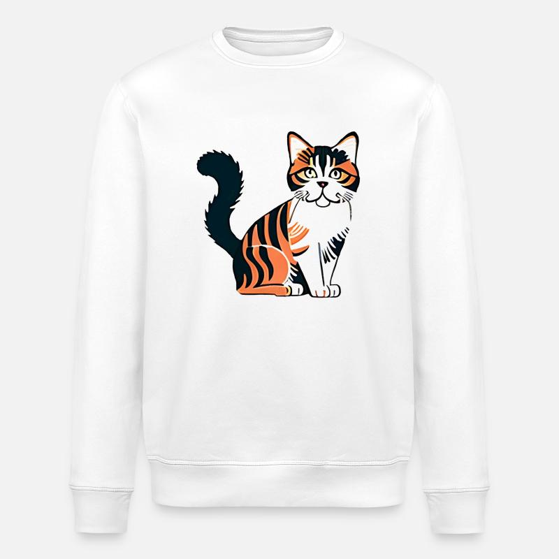 Chat (Pusur) - Sweat bio ROLLER Stanley/Stella Unisexe - blanc