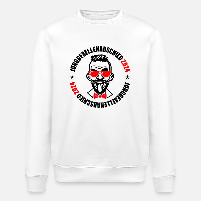 Junggesellenabschied 2024 - Stanley/Stella Unisex Bio-Sweatshirt ROLLER - Weiß
