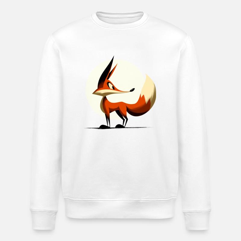 Vilain renard - Sweat bio ROLLER Stanley/Stella Unisexe - blanc