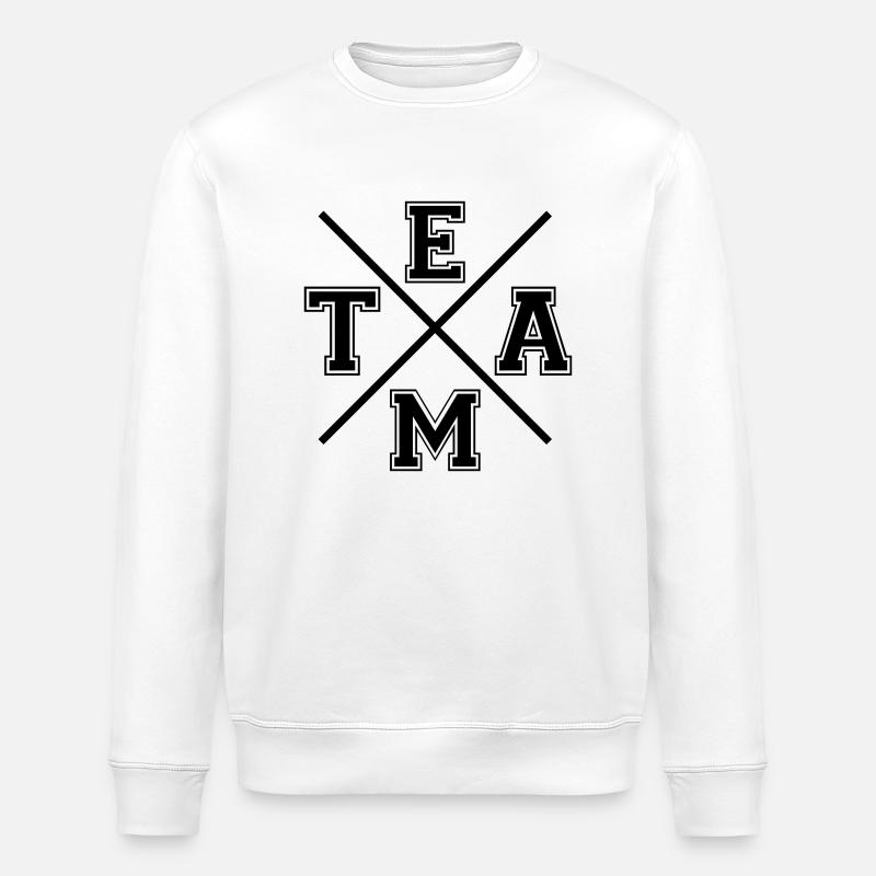 TEAM - Stanley/Stella ROLLER Unisex Organic Sweatshirt - white