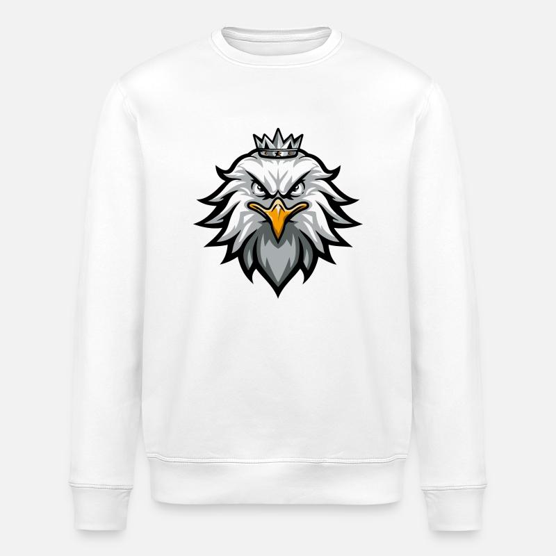 Couronne d'aigle - Sweat bio ROLLER Stanley/Stella Unisexe - blanc
