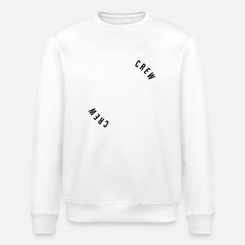Mallorca Crew Anker Palmetræ Hjerte - Stanley/Stella økologisk unisex-sweatshirt ROLLER - hvid