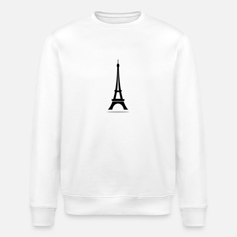Eiffel Tower - Stanley/Stella ROLLER Unisex Organic Sweatshirt - white