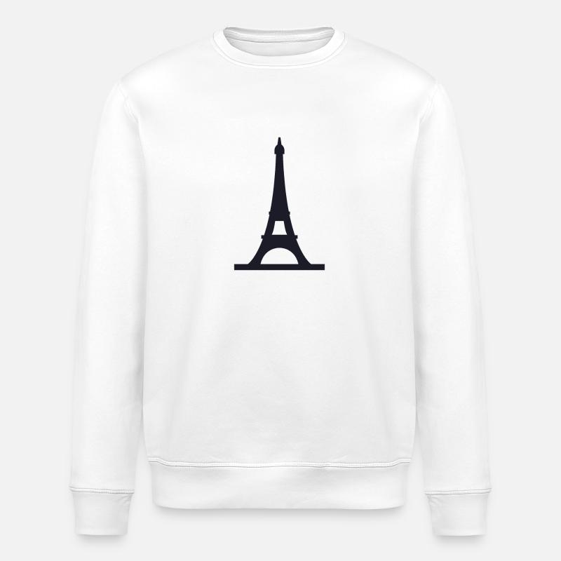 tour Eiffel - Sweat bio ROLLER Stanley/Stella Unisexe - blanc