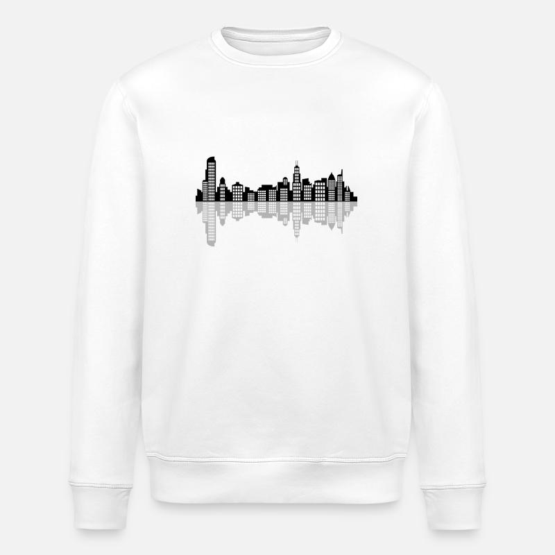 Chicago-Skyline - Stanley/Stella Unisex Bio-Sweatshirt ROLLER - Weiß