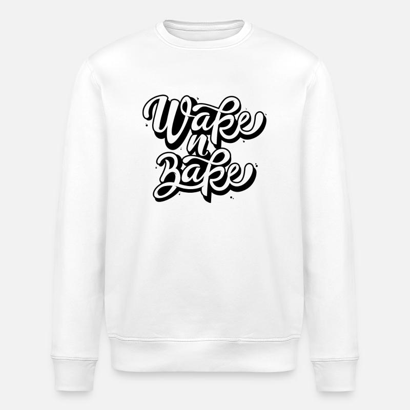 Wake n Bake - Sweat bio ROLLER Stanley/Stella Unisexe - blanc