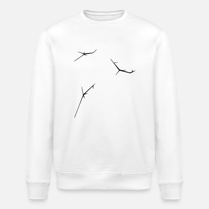 Riss - Crack - Stanley/Stella Unisex Bio-Sweatshirt ROLLER - Weiß