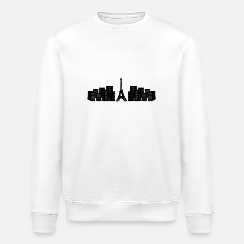Eiffelturm - Stanley/Stella Unisex Bio-Sweatshirt ROLLER - Weiß