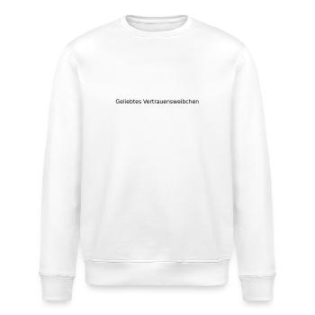 Geliebtes Vertrauensweibchen - Stanley/Stella Unisex Bio-Sweatshirt ROLLER - Weiß - Vorne - Nik (191cm)