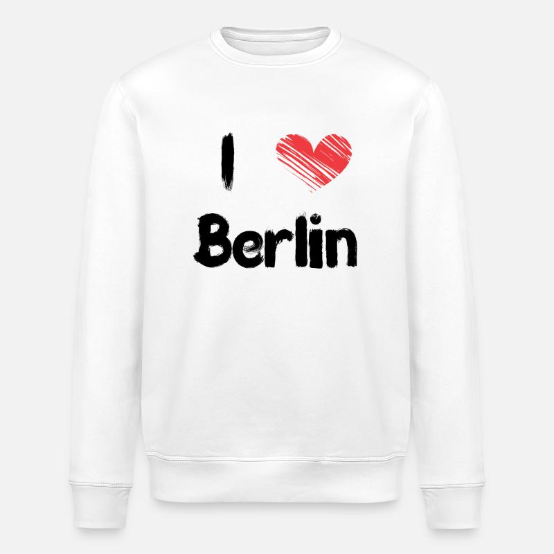 J'adore Berlin - Sweat bio ROLLER Stanley/Stella Unisexe - blanc