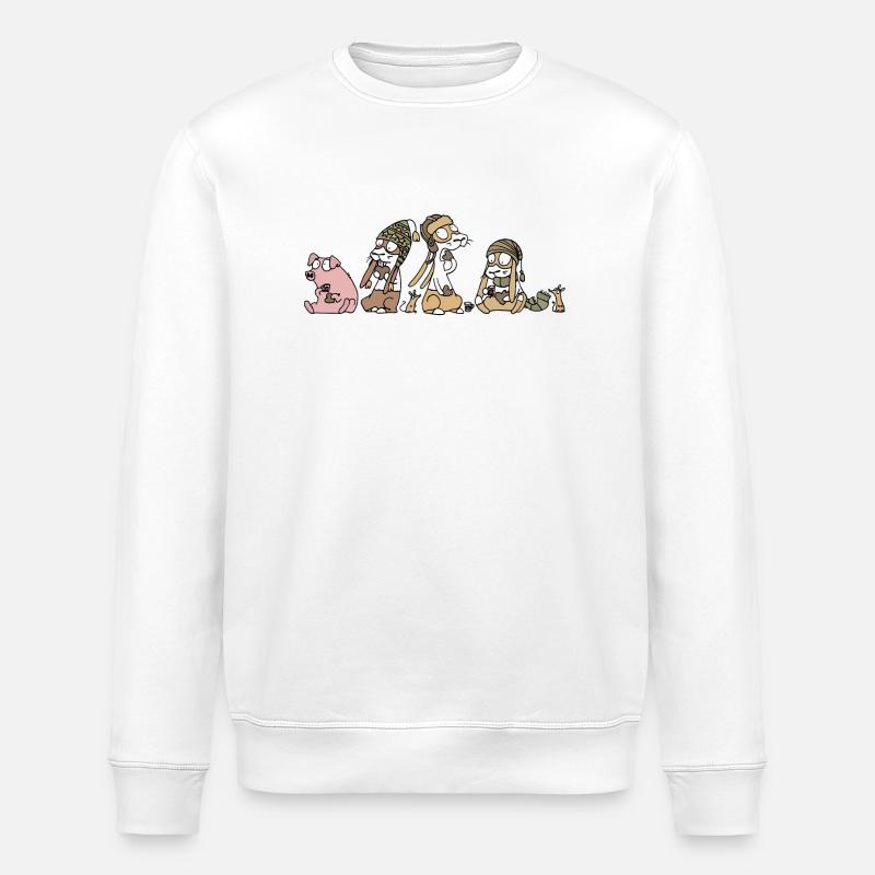 Pepparkakor - Stanley/Stella ROLLER Unisex Organic Sweatshirt - white