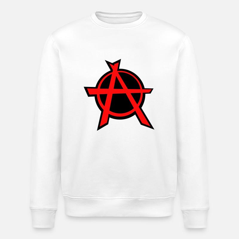 Anarchist - Stanley/Stella Unisex Bio-Sweatshirt ROLLER - Weiß