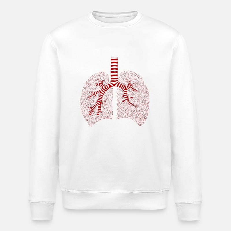 Lunge - Stanley/Stella Unisex Bio-Sweatshirt ROLLER - Weiß