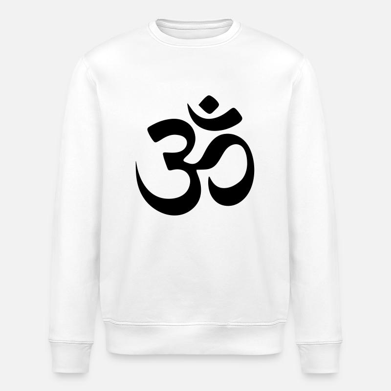 Om-Symbol - Sweat bio ROLLER Stanley/Stella Unisexe - blanc