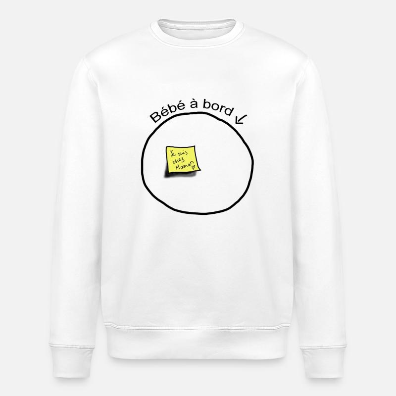 bébépapa - Sweat bio ROLLER Stanley/Stella Unisexe - blanc