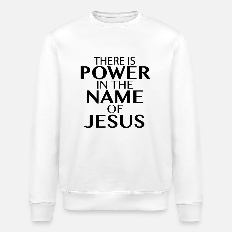 Jesus Power - Stanley/Stella Unisex Bio-Sweatshirt ROLLER - Weiß